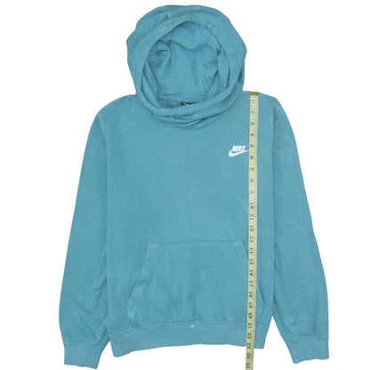 Womens UK Size L Nike Blue Pullover Hoodie