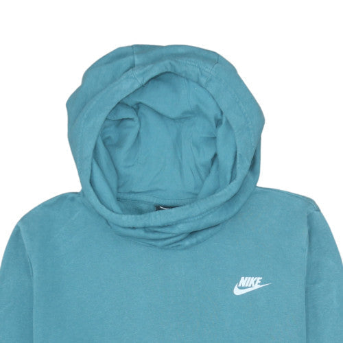 Womens UK Size L Nike Blue Pullover Hoodie