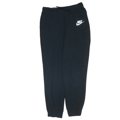 Nike Men's Black Fleece Jogger Trousers L Regular Fit Drawstring