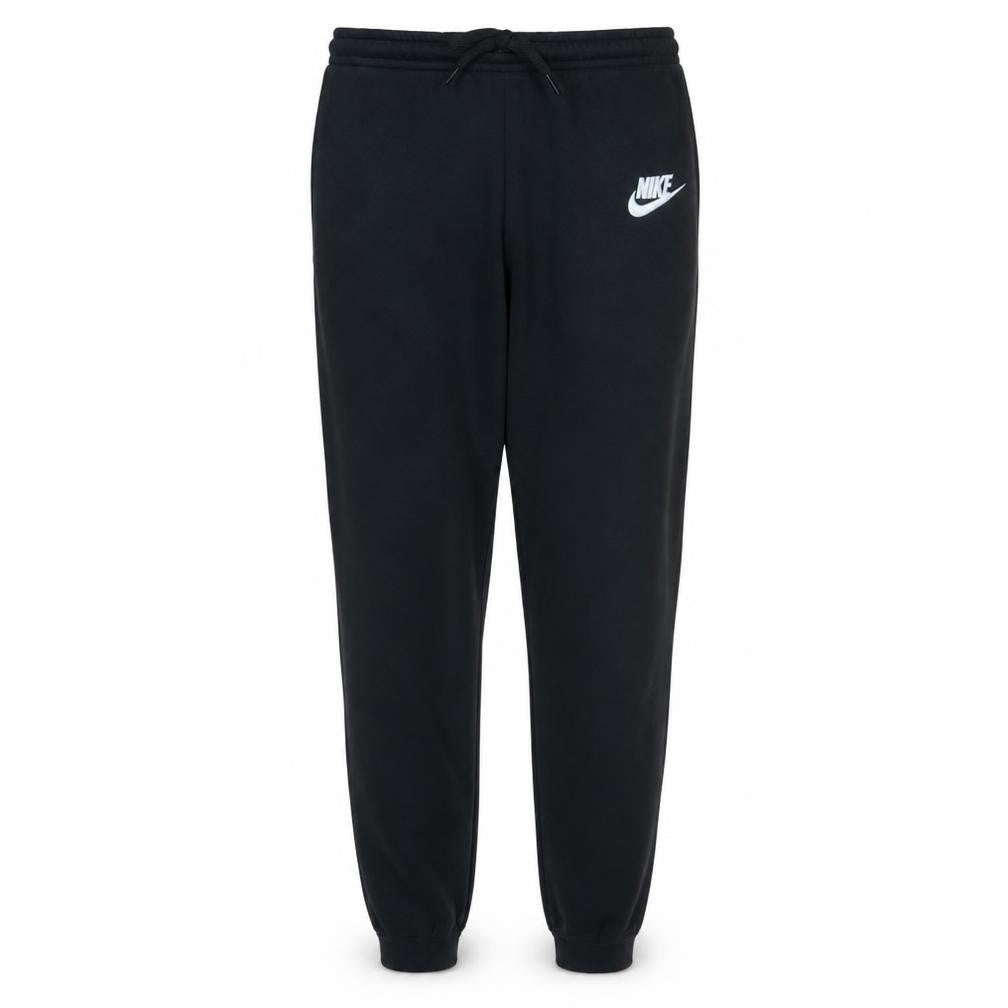 Nike Men's Black Fleece Jogger Trousers L Regular Fit Drawstring