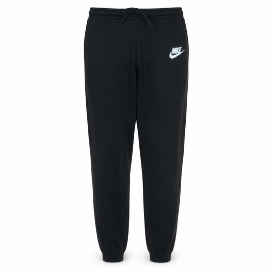 Nike Men's Black Fleece Jogger Trousers L Regular Fit Drawstring