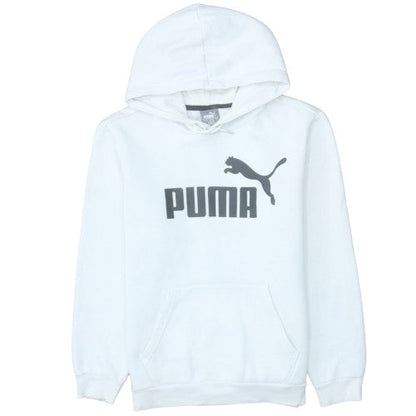 Mens UK Size S PUMA White Pullover Hoodie