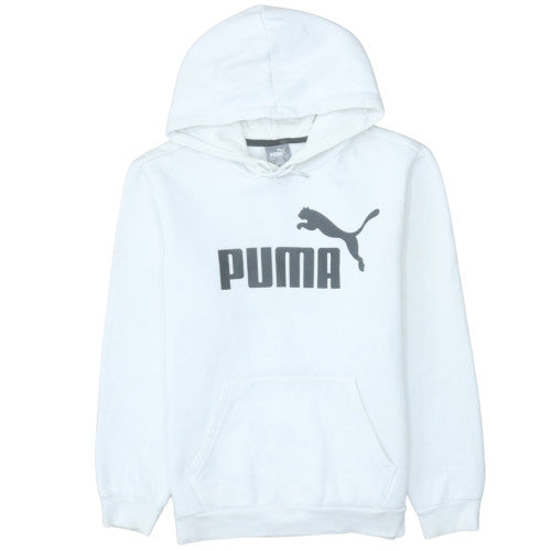 Mens UK Size S PUMA White Pullover Hoodie