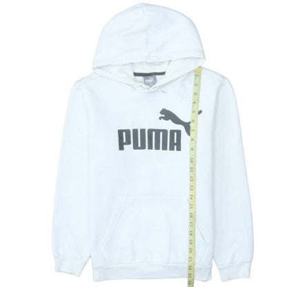 Mens UK Size S PUMA White Pullover Hoodie