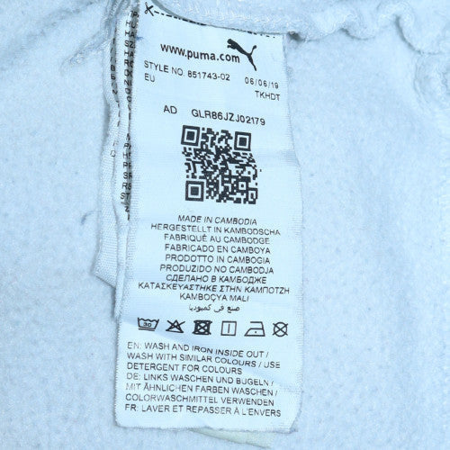 Mens UK Size S PUMA White Pullover Hoodie
