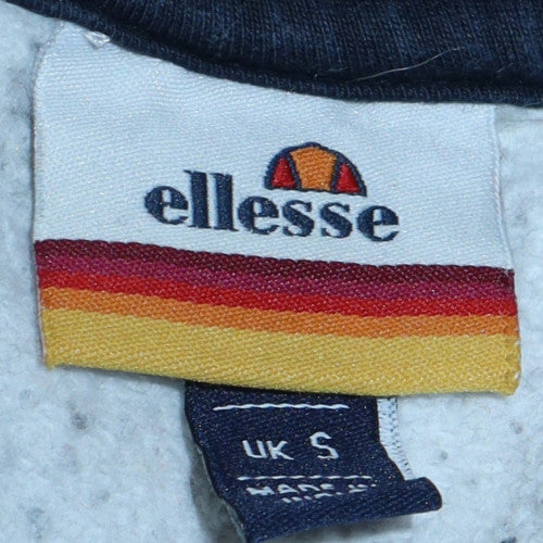 Mens UK Size S ellesse Grey Pullover Hoodie