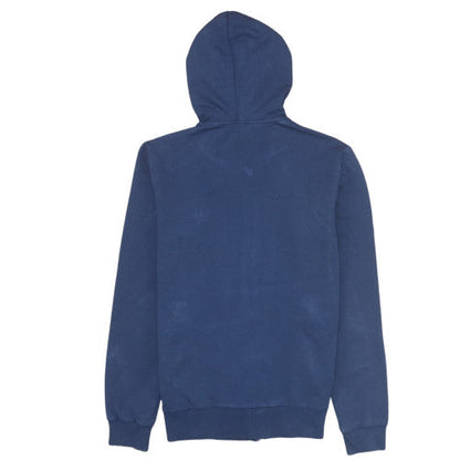 Womens UK Size L adidas Blue Full Zip Hoodie