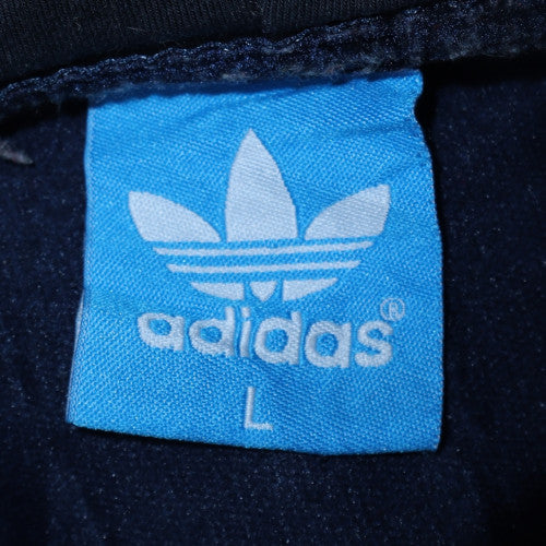 Womens UK Size L adidas Blue Full Zip Hoodie