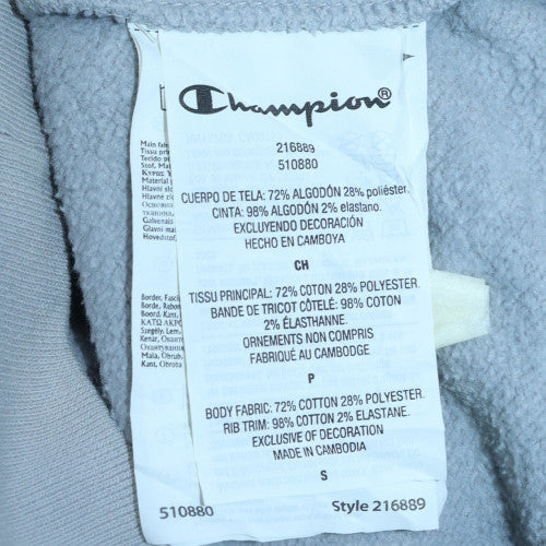 Mens UK Size S Champion Grey Pullover Hoodie
