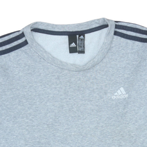 Mens UK Size M adidas Grey Pullover Sweatshirt
