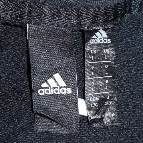 Mens UK Size L adidas Black Pullover Hoodie