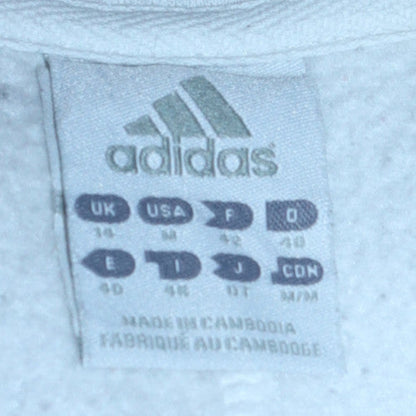 Womens UK Size 14 adidas Blue Pullover Sweatshirt