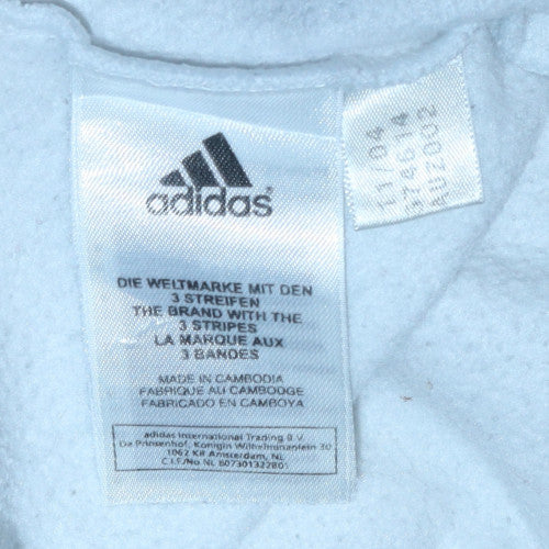 Womens UK Size 14 adidas Blue Pullover Sweatshirt