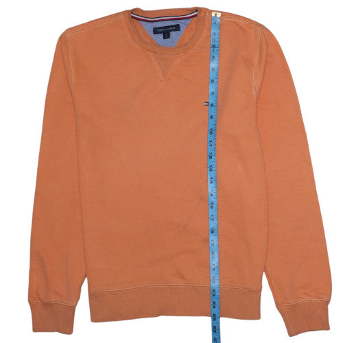 Mens UK Size M Tommy Hilfiger Orange Pullover Sweatshirt