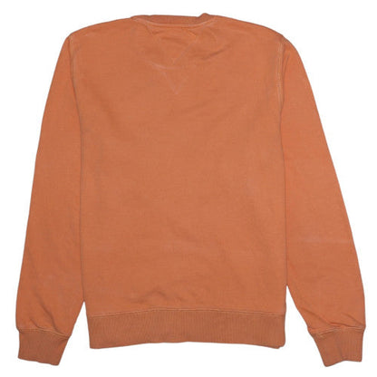 Mens UK Size M Tommy Hilfiger Orange Pullover Sweatshirt