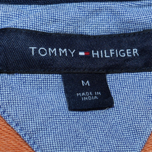 Mens UK Size M Tommy Hilfiger Orange Pullover Sweatshirt