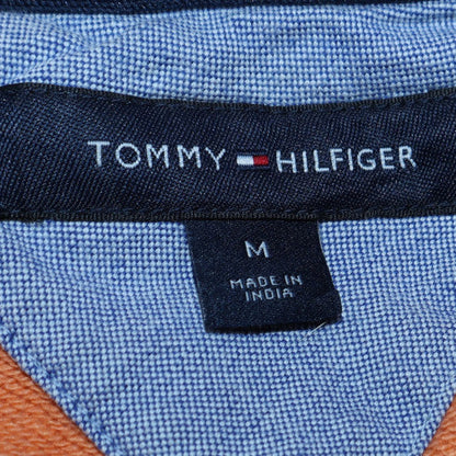 Mens UK Size M Tommy Hilfiger Orange Pullover Sweatshirt
