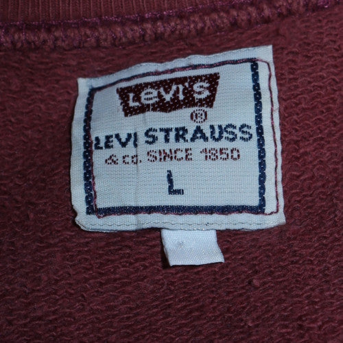 Mens UK Size L Levi's Red Pullover Sweatshirt