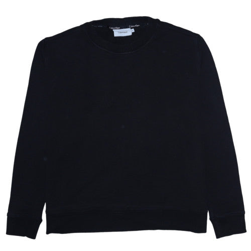 Womens UK Size 2XL Calvin Klein Black Pullover Sweatshirt