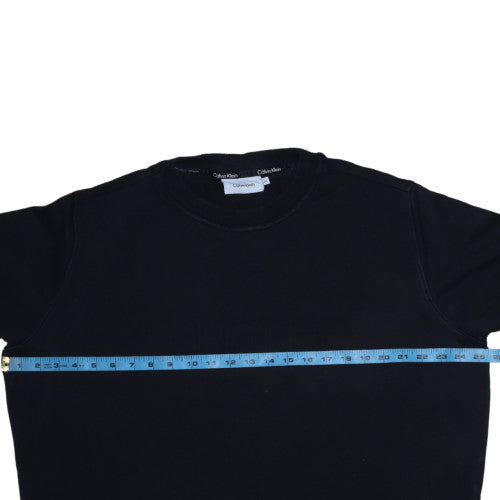 Womens UK Size 2XL Calvin Klein Black Pullover Sweatshirt
