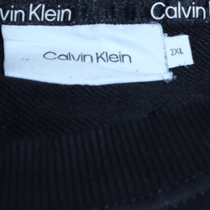 Womens UK Size 2XL Calvin Klein Black Pullover Sweatshirt