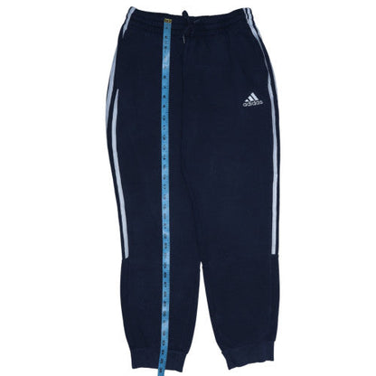 Adidas Men Blue Jogger Sweatpants M Regular Fit Fleece Trousers
