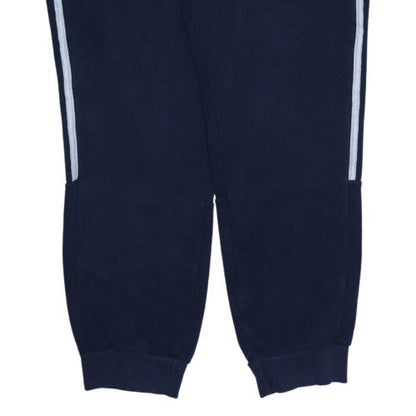 Adidas Men Blue Jogger Sweatpants M Regular Fit Fleece Trousers