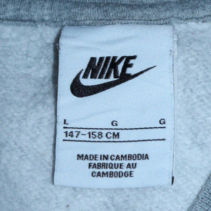 Nike Boys Grey Crew Neck Pullover Sweatshirt L 147-158cm Classic Fit