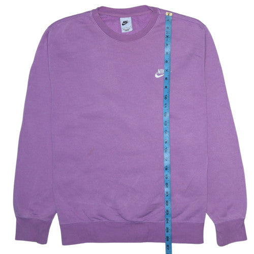 Womens UK Size L Nike Purple Pullover Sweatshirt