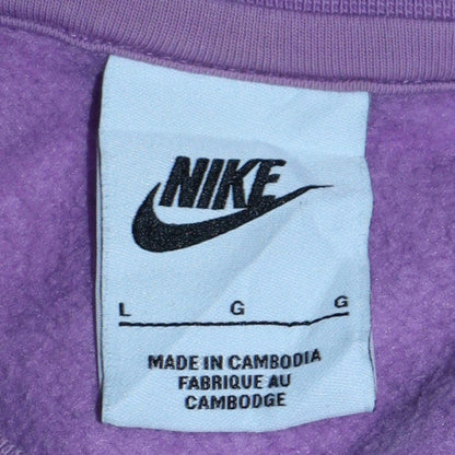 Womens UK Size L Nike Purple Pullover Sweatshirt