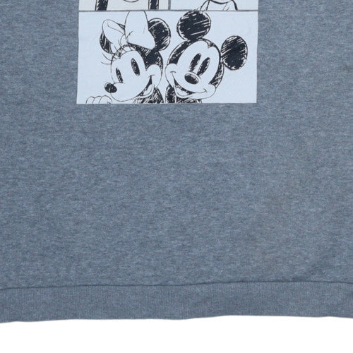 Womens UK Size L Disney Grey Pullover Sweatshirt
