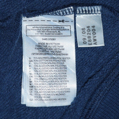 Mens UK Size L adidas Blue Full Zip Sweatshirt