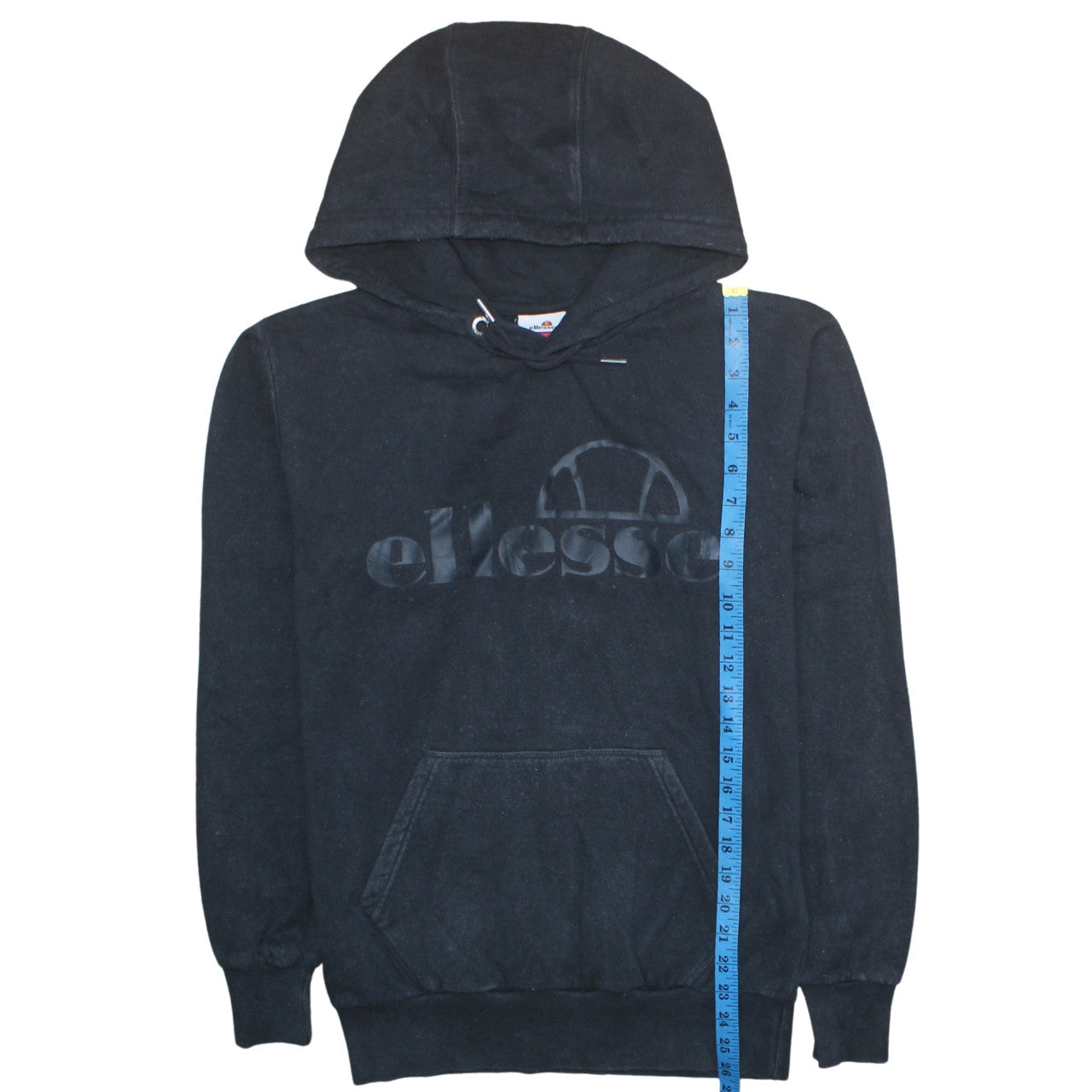 Mens UK Size S ellesse Black Pullover Hoodie