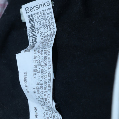 Womens UK Size S Bershka Black Pullover Sweatshirt