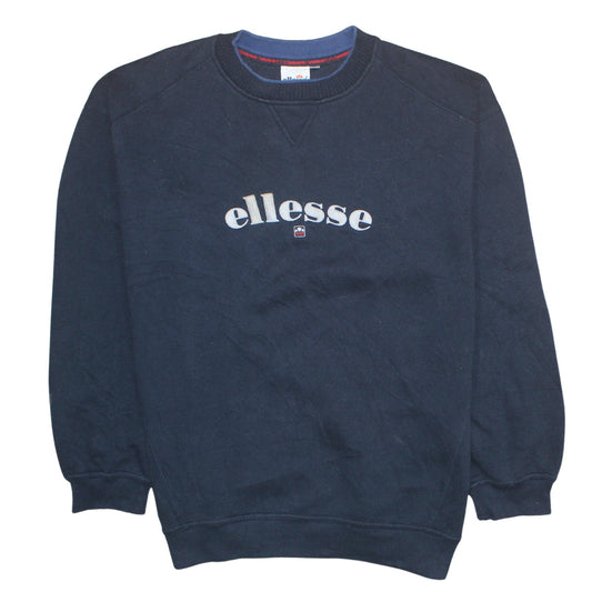 Mens UK Size XL ellesse Blue Pullover Sweatshirt