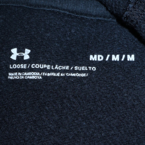 Mens UK Size M Under armour Black Pullover Hoodie
