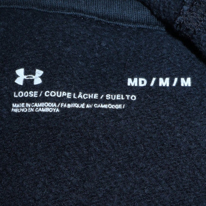 Mens UK Size M Under armour Black Pullover Hoodie