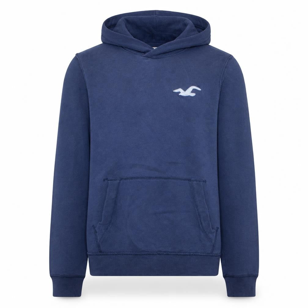 Mens UK Size L Hollister Blue Pullover Hoodie