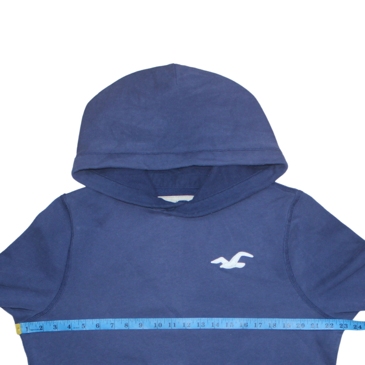 Mens UK Size L Hollister Blue Pullover Hoodie