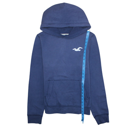 Mens UK Size L Hollister Blue Pullover Hoodie