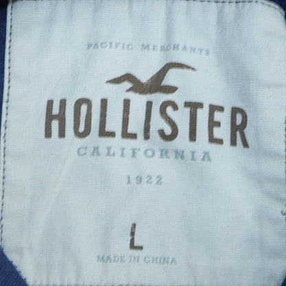 Mens UK Size L Hollister Blue Pullover Hoodie