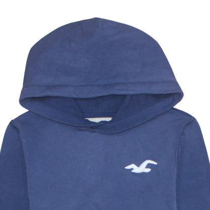 Mens UK Size L Hollister Blue Pullover Hoodie