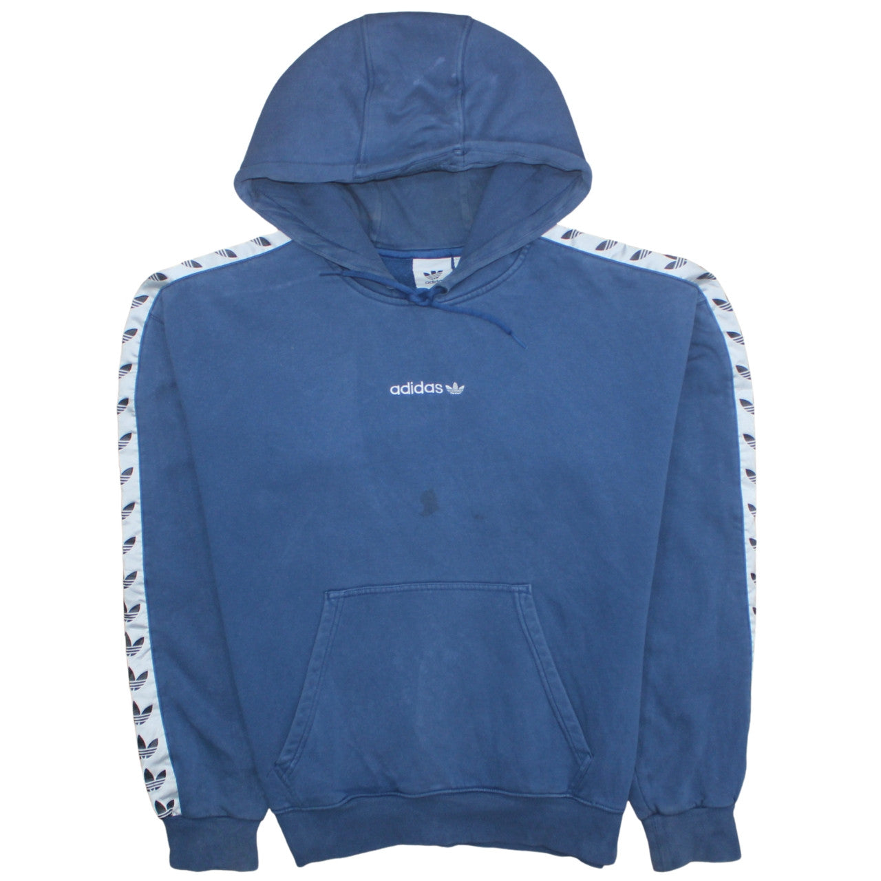 Mens UK Size M adidas Blue Pullover Hoodie