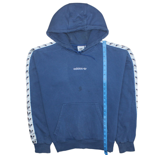 Mens UK Size M adidas Blue Pullover Hoodie