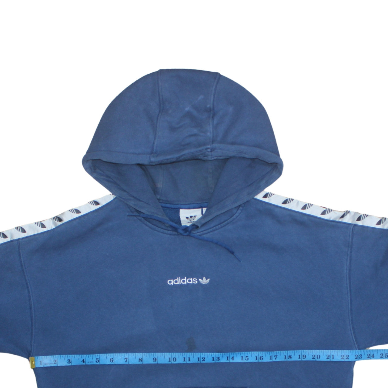 Mens UK Size M adidas Blue Pullover Hoodie