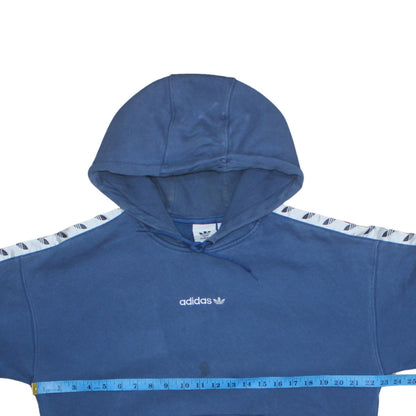 Mens UK Size M adidas Blue Pullover Hoodie