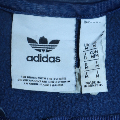 Mens UK Size M adidas Blue Pullover Hoodie