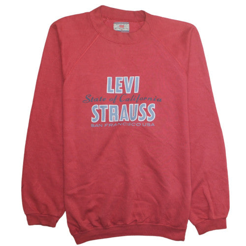 Mens UK Size XL Levi’s Red Pullover Sweatshirt