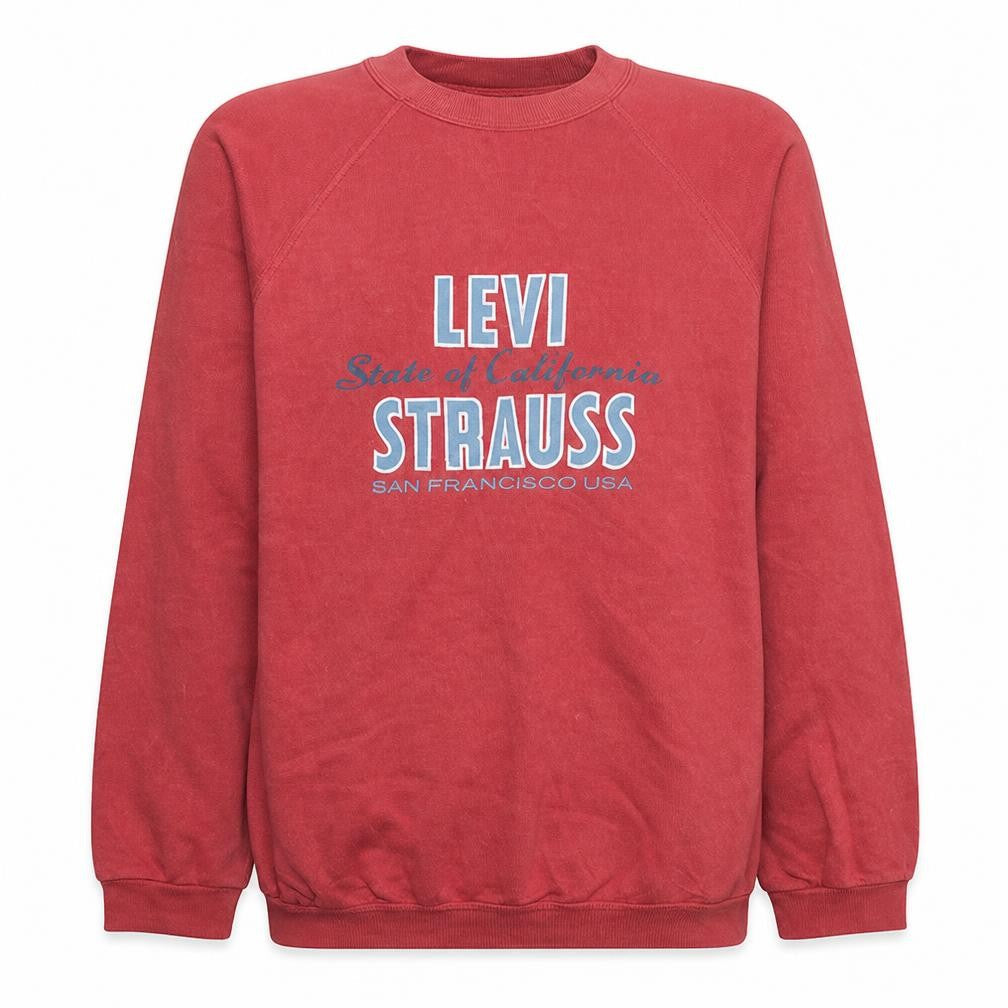Mens UK Size XL Levi’s Red Pullover Sweatshirt