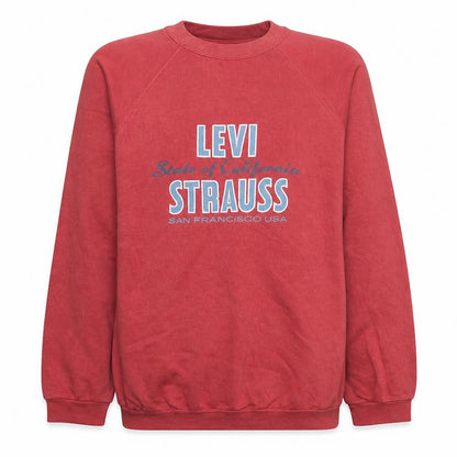 Mens UK Size XL Levi’s Red Pullover Sweatshirt